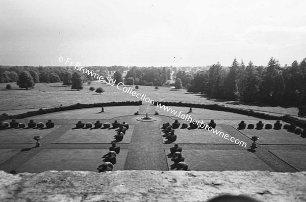 HEADFORD HOUSE  GARDEN FROM ROOF